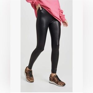 commando Women's‎ Faux Leather Animal Print Legging Croc. sz S